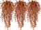 Fall Artificial Hanging Plants, Artificial Fall Flowers Faux Autumn Plants Faux Hanging Plants Artificial Plants Fake Plants for the Thanksgiving Indoor Outdoor House Wedding Garden Party (Salmon)